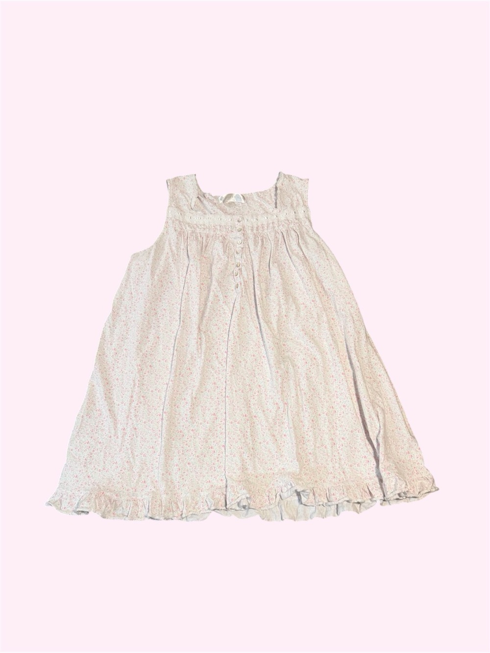 Eileen West Night Gown Floral Traditional Nightie Intimate Chemise Trad Wife
